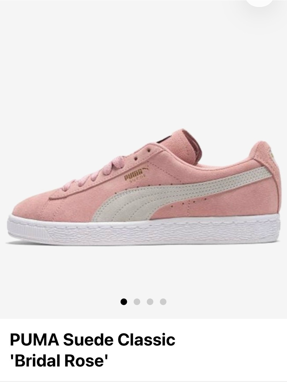 Puma Suede Classic Women's Sneakers in Bridal Rose and Cream